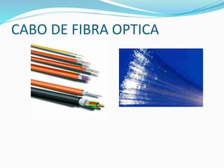 CABO DE FIBRA OPTICA
 