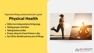 Health and wellness of college students | PPTX