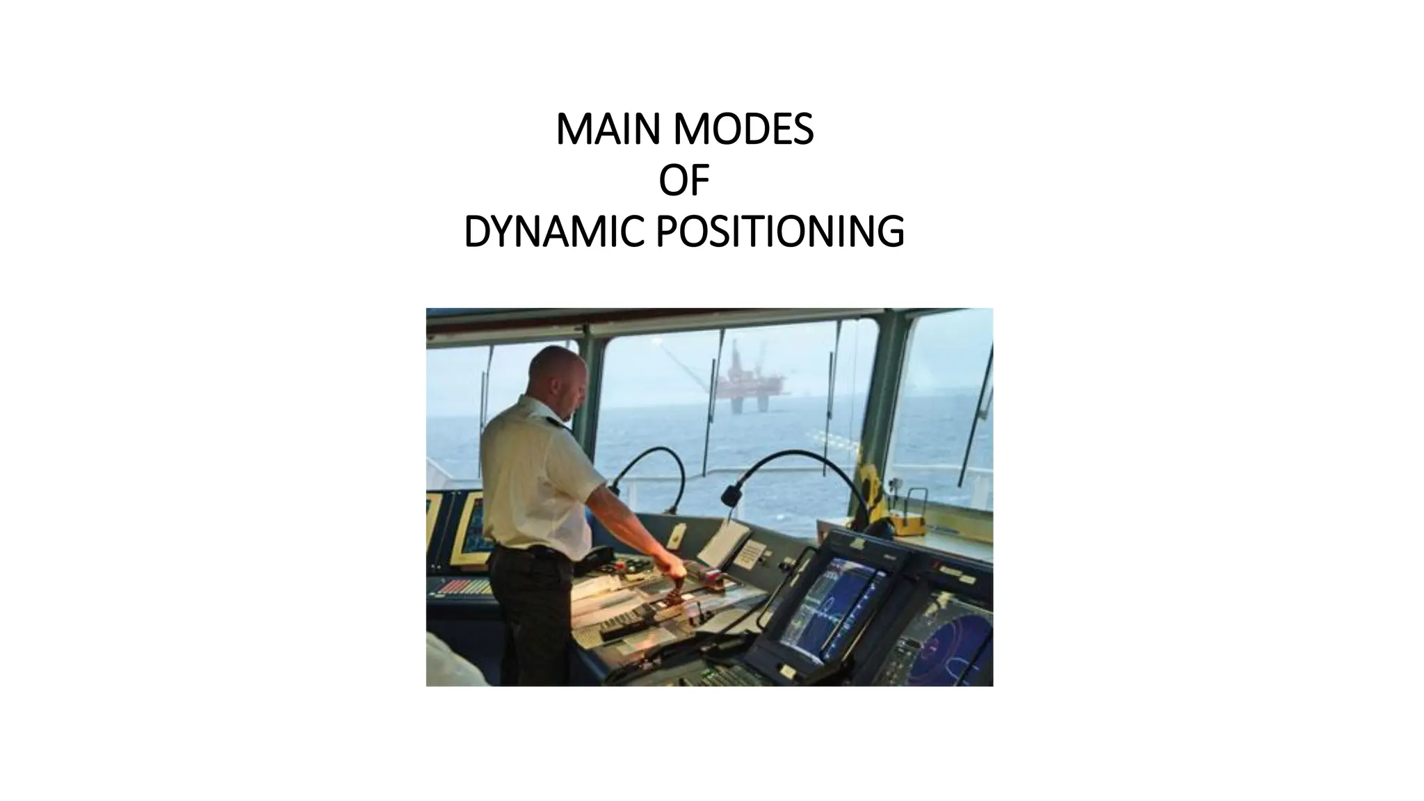 MAIN MODES
OF
DYNAMIC POSITIONING
 