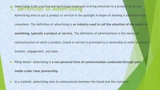 Advertisement Def 1. Intro to Advertising.pptx