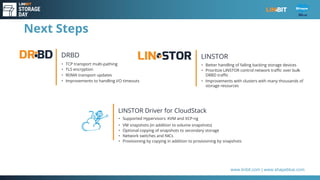 Updates to Apache CloudStack and LINBIT SDS | PPT