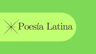 Poesía Latina
 