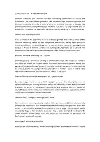 Why do capricorns hide their emotions | DOC