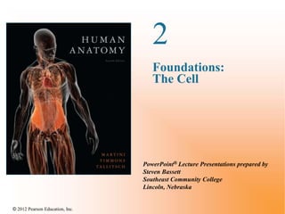 © 2012 Pearson Education, Inc.
2
Foundations:
The Cell
PowerPoint® Lecture Presentations prepared by
Steven Bassett
Southeast Community College
Lincoln, Nebraska
 