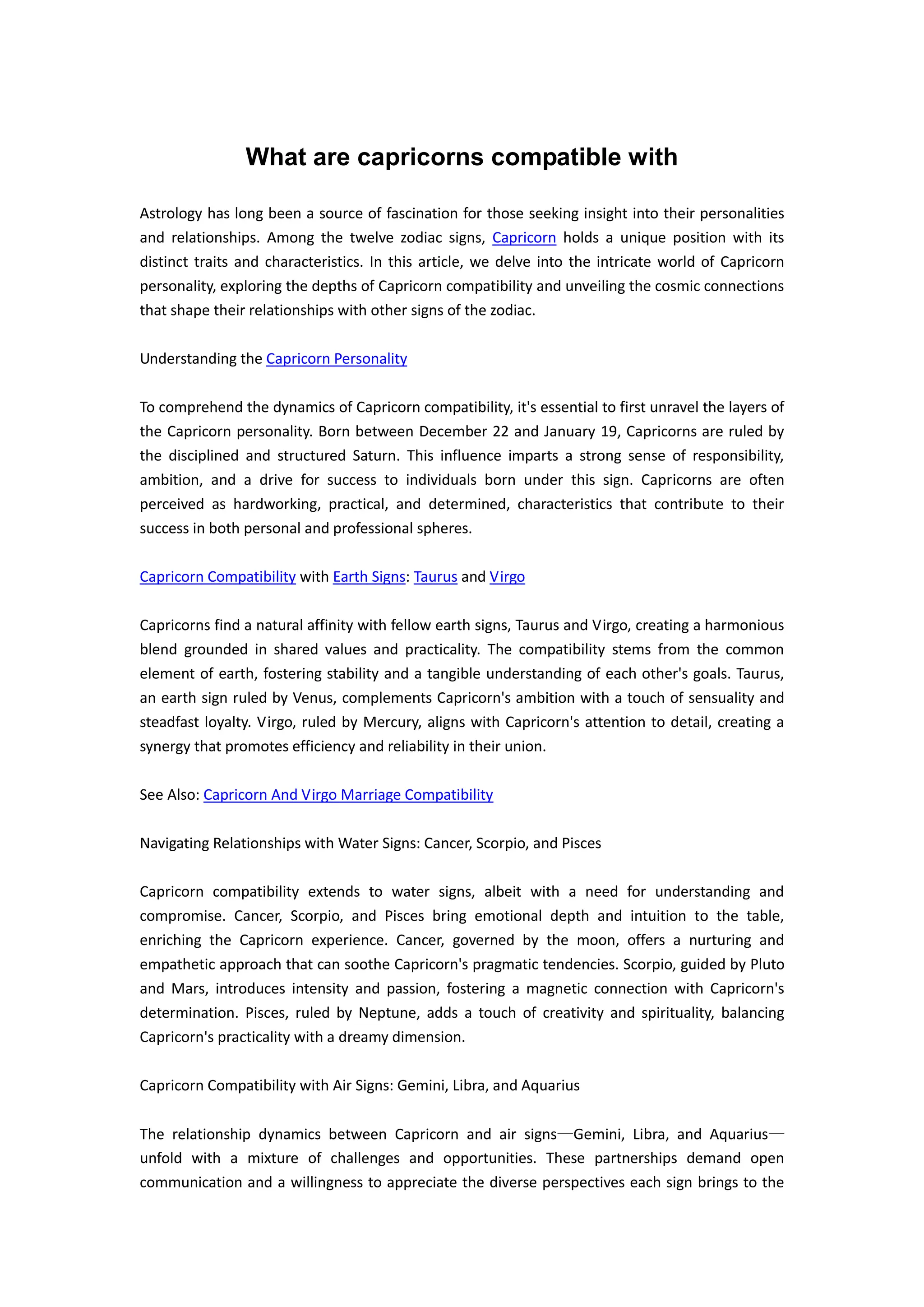 What are capricorns compatible with PDF