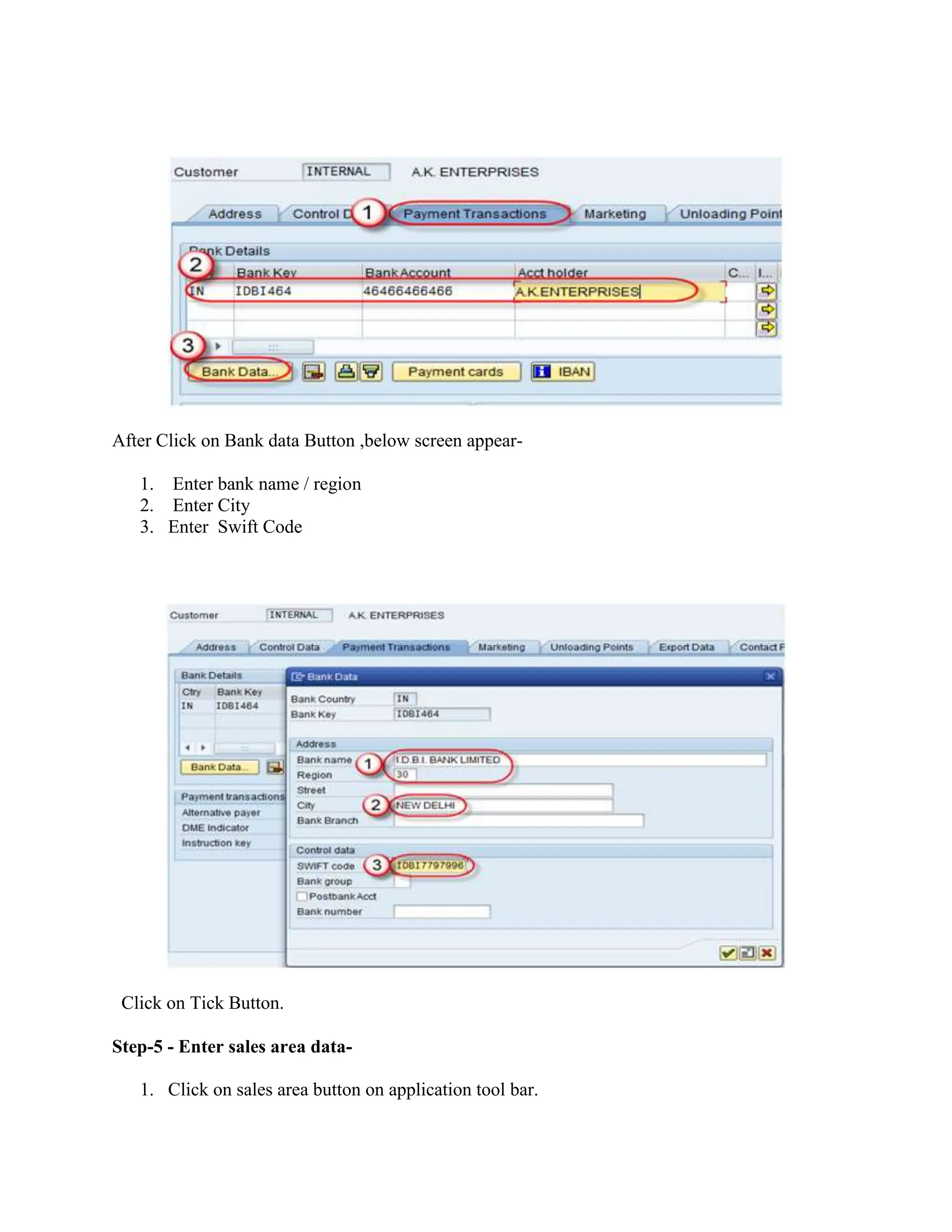 1.CREATE CUSTOMER MASTER Document in ECC | DOC
