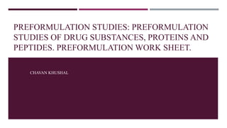 Preformation Sample 1. Preformulation studies AYP.pptx