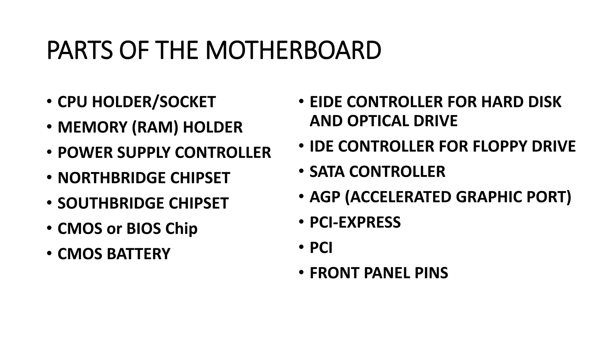 Southbridge Computer Part 1.5. Parts of Motherboard.pptx