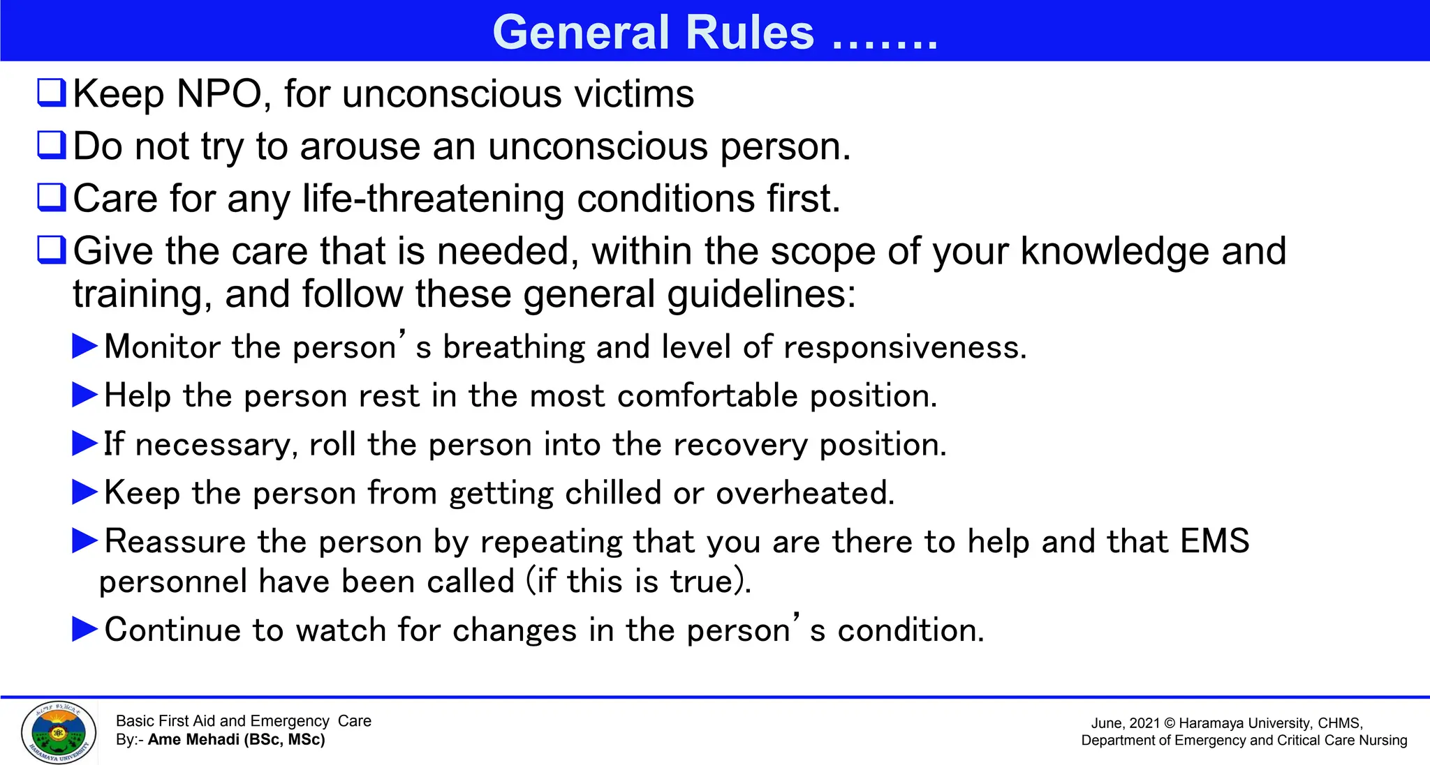 Introduction to basic First Aid | PPTX