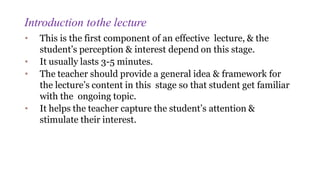 Example Lecture Description 1.METHOD OF TEACHING I .pptx LECTURE ,DEMO,DISCUSSION | PPTX