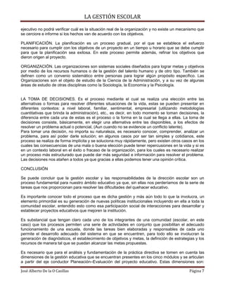 La gestión escolar | PDF