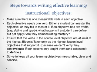 Blooms Taxonomy of Hierarchy of learning | PPTX