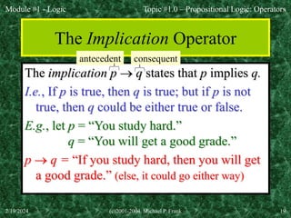 Logic - mathematics in the modern world. | PPT