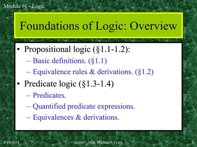 Logic - mathematics in the modern world. | PPT | Chemistry | Science
