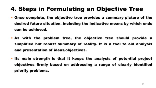 1.Objective Tree Analysis (1).pptx fundamental of project management ...
