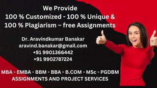 NMIMS Customized Assignments I NMIMS Plagiarism-free Assignments