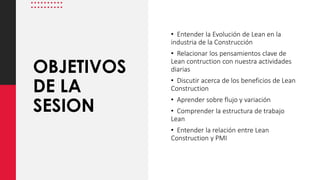 Fundamentos de metodología Lean Construction | PDF