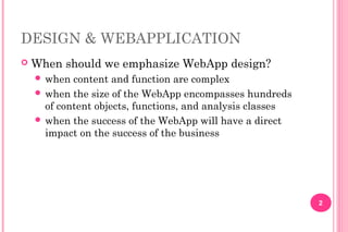 1.Design Modelling for Web Apps.pdf software engineering | PDF