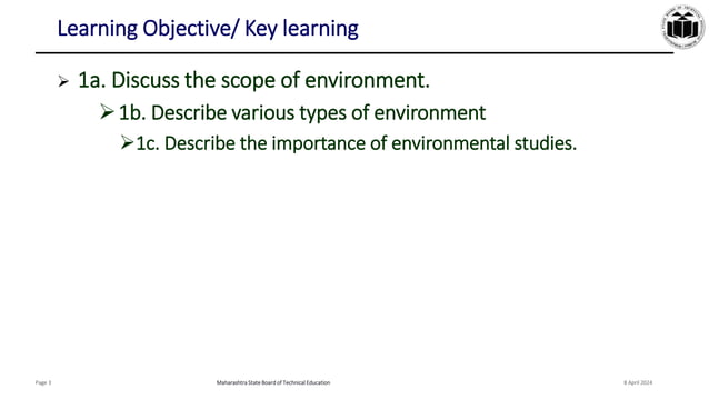 1.ENVIRONMENT first chapter ppt of msbte | PPTX | Environmental ...