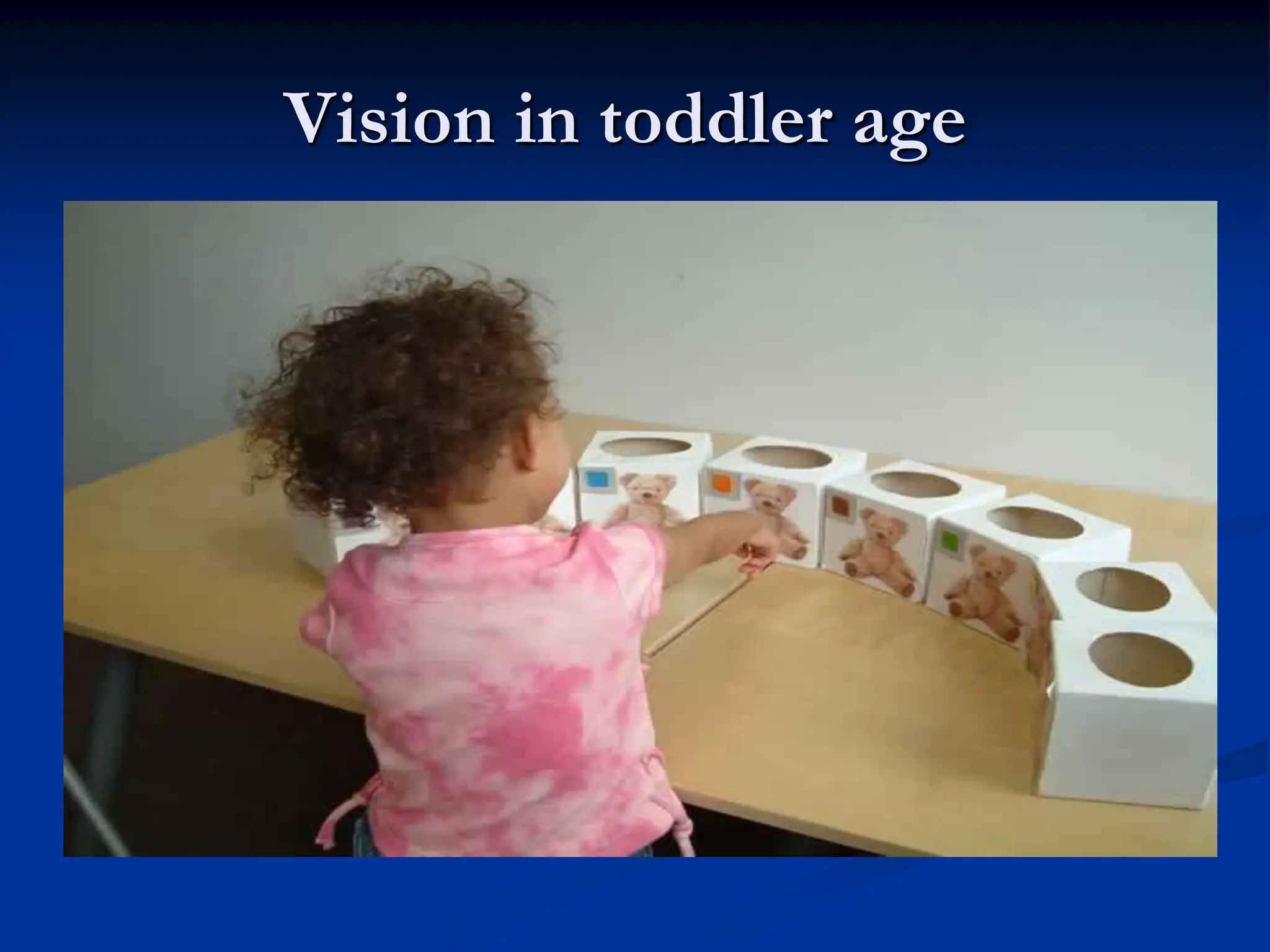 Vision in toddler age
 