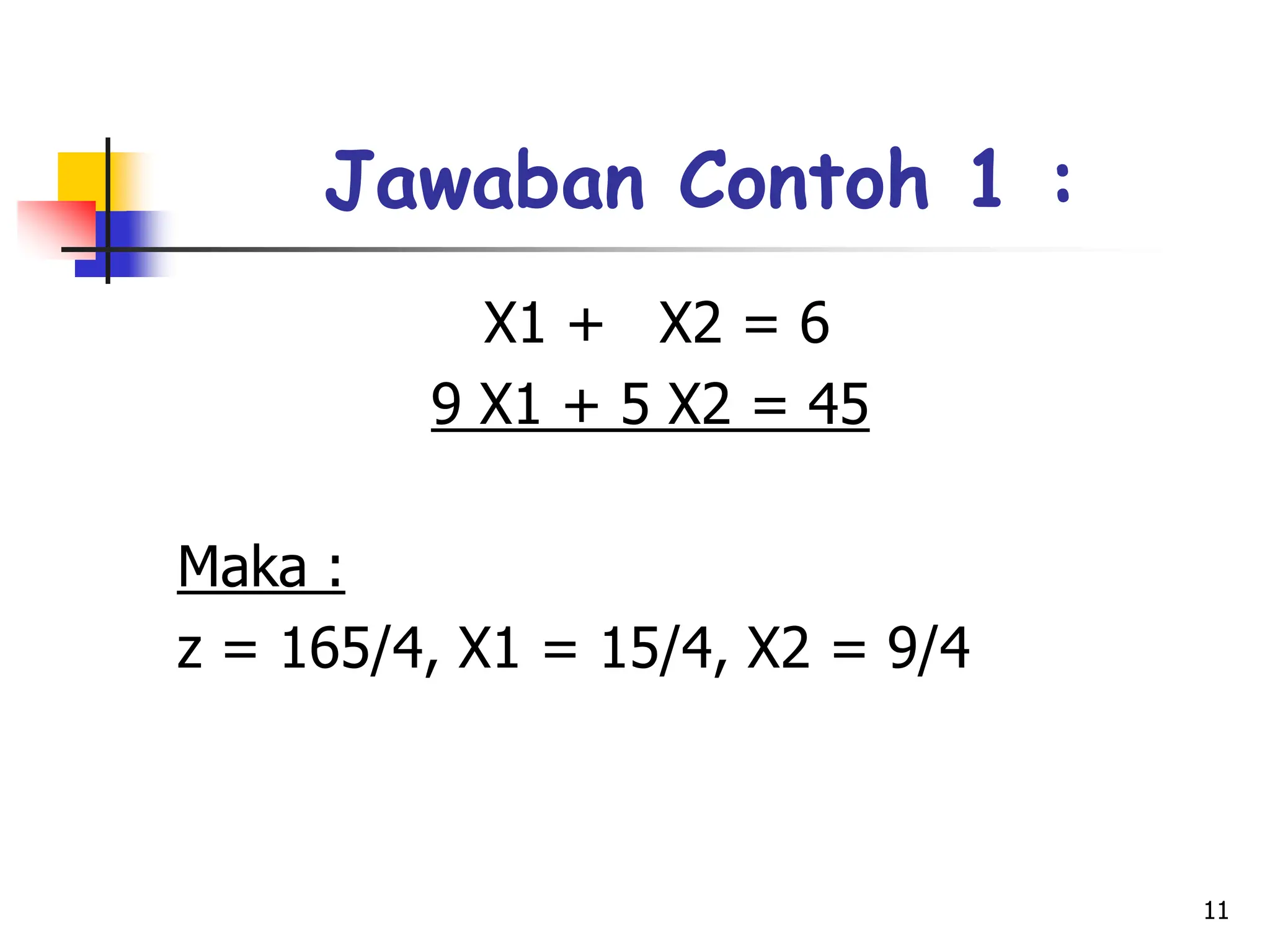 PENGANTAR METODE INTEGER PROGRAMMING ppt | PPT