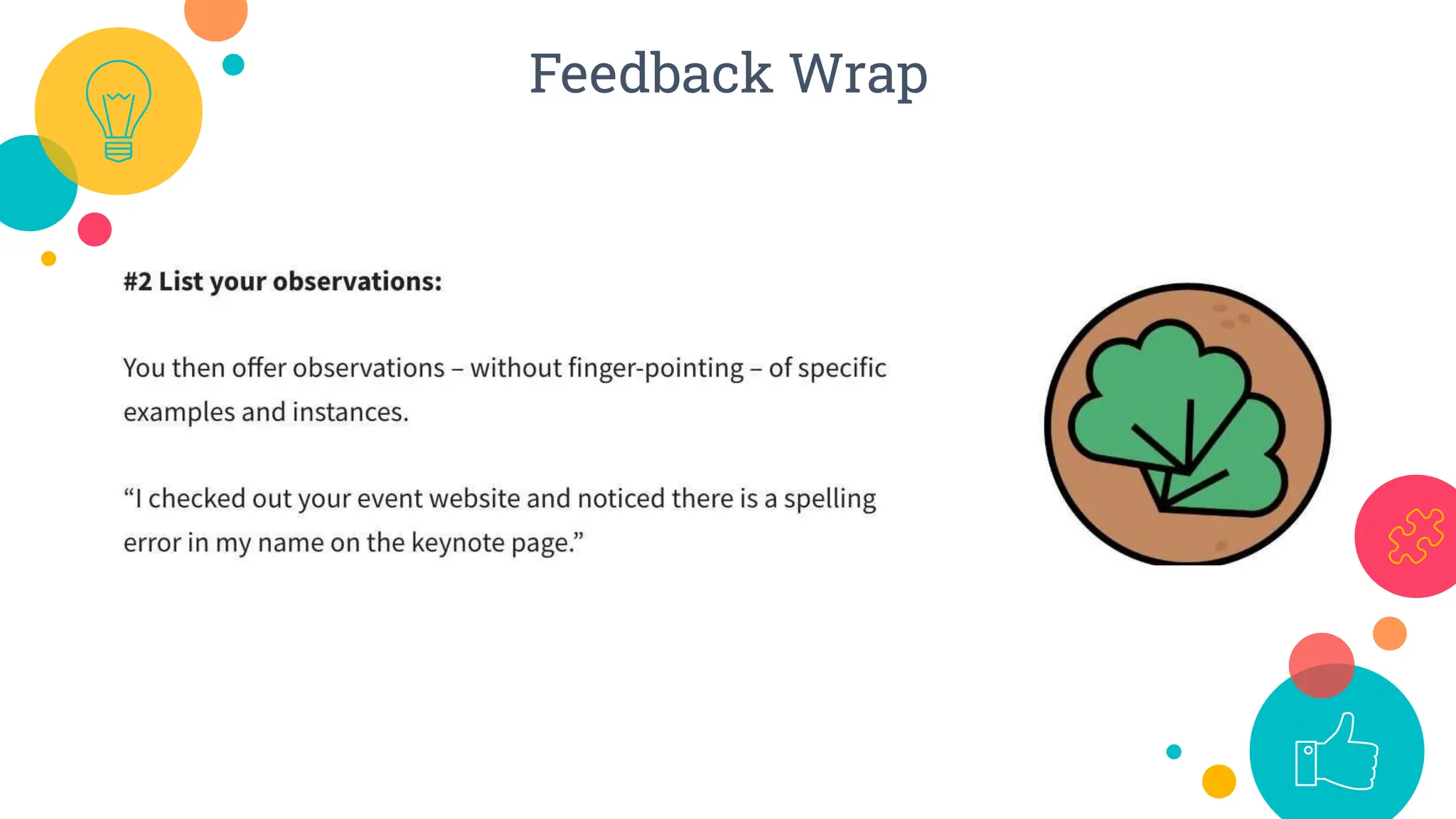 Feedback Wrap
 