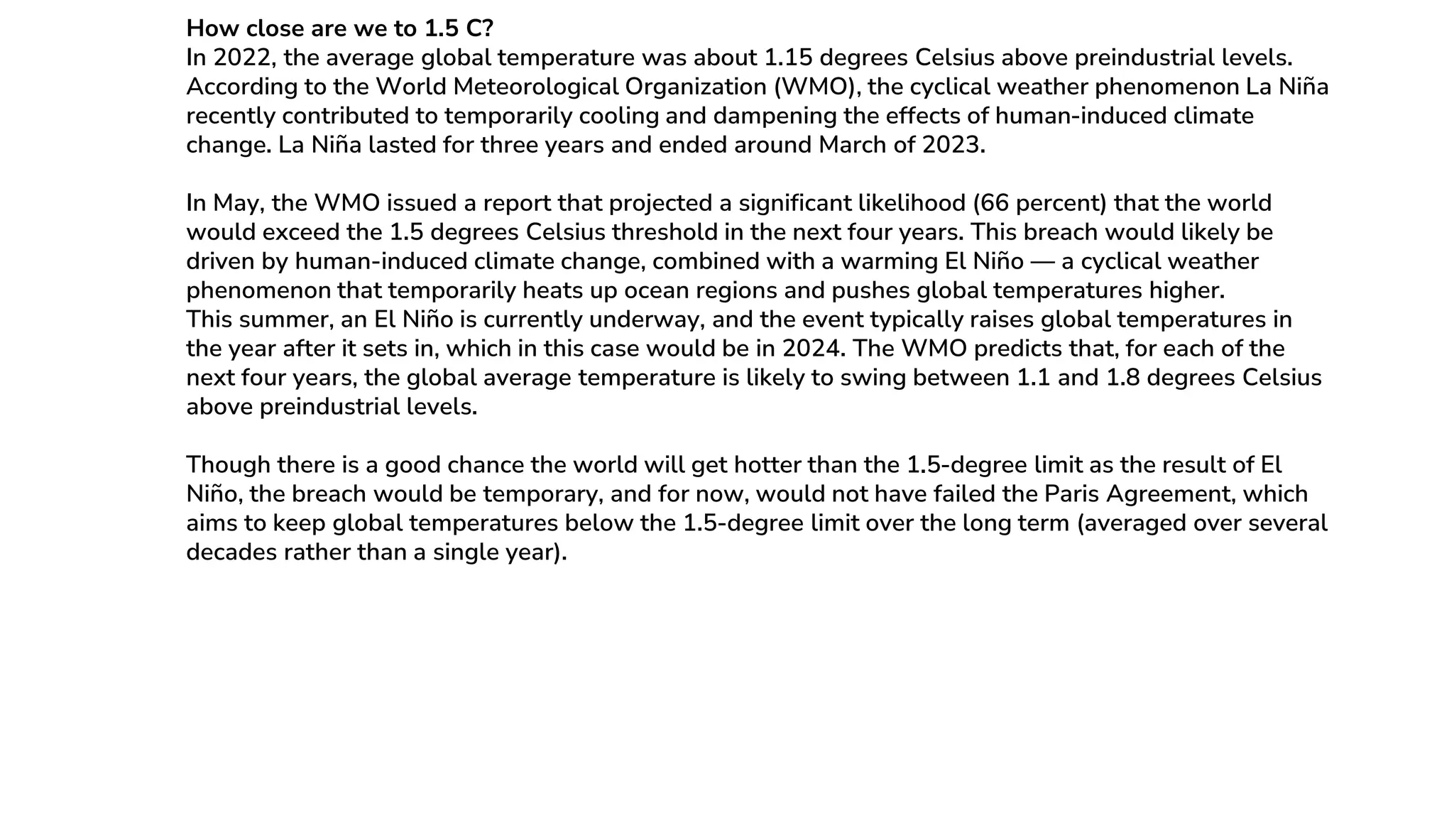 What is 1.5 Degree Global Warming - Learning | PPTX