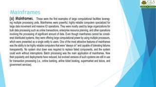 Mainframes
 