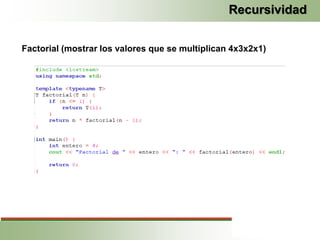 Generalidades, tipos y ejemplos de Recursividad | PDF