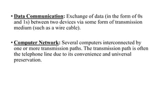 1. Introduction to Data Communication and Computer Networks.pptx