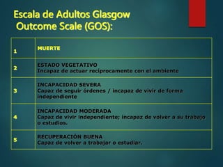 Gooss Scale TEC en paciente de emergencia medica hospitalar | PPT