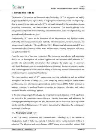 "Impact of academic streams on ICT awareness and academic performance ...