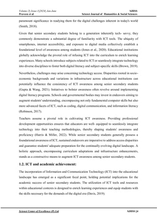 "Impact of academic streams on ICT awareness and academic performance ...