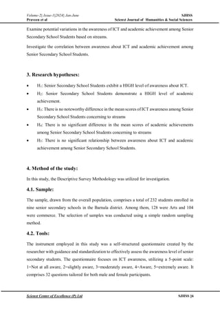 "Impact of academic streams on ICT awareness and academic performance ...