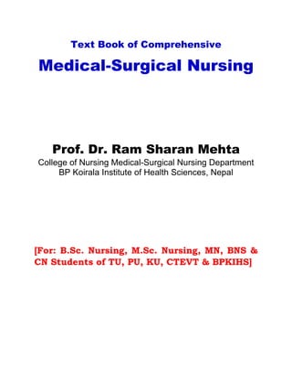 Text book of comprehensive Medical Surgical Nursing | PDF