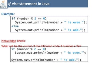 22AD201 – Java Programming -Decision Statements.pptx
