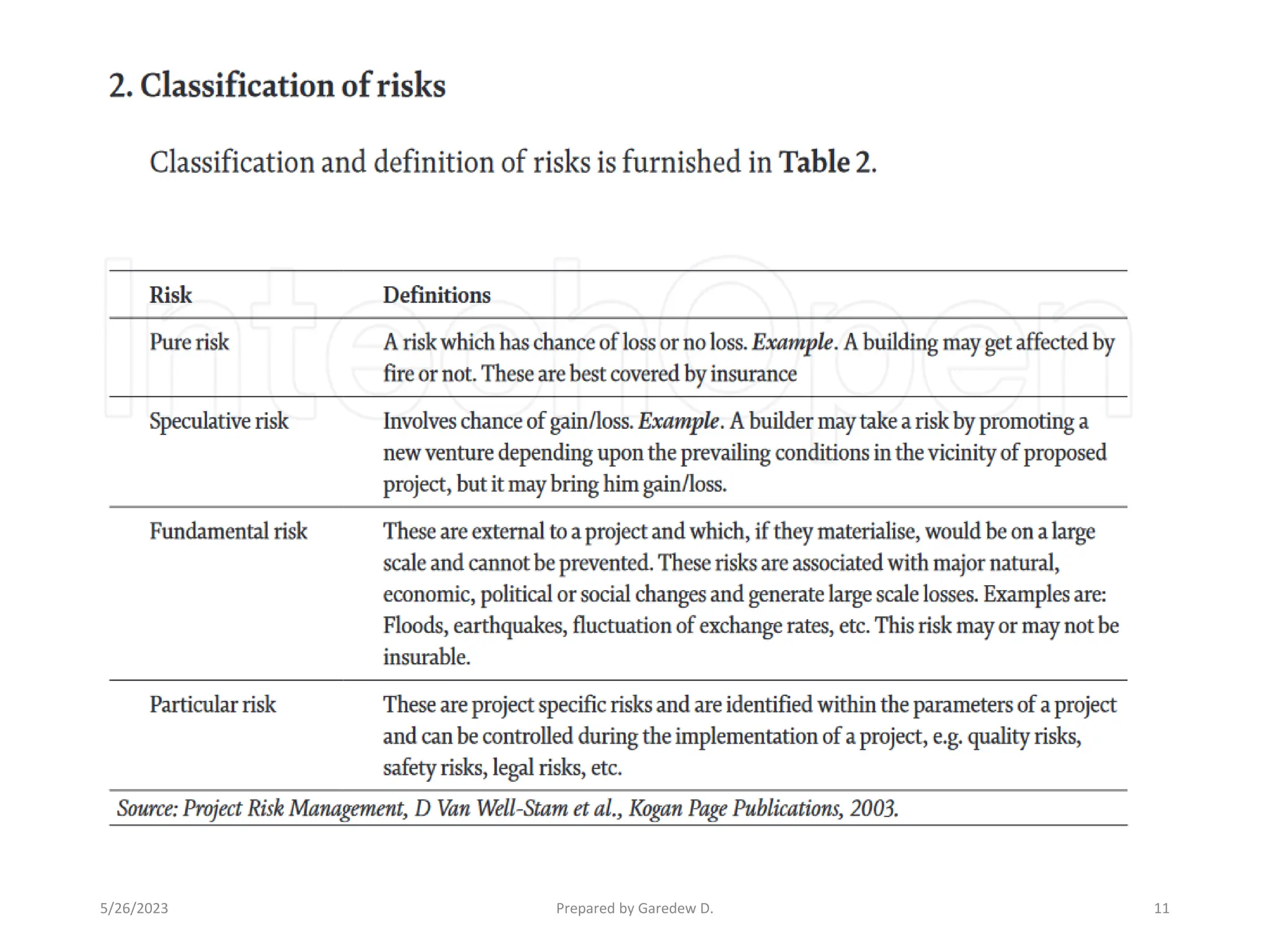 5/26/2023 Prepared by Garedew D. 11
 