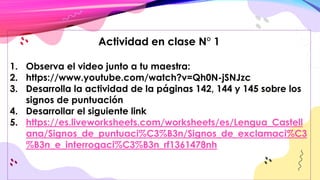 LOS SIGNOS DE PUNTUACION: El punto, la coma y dos puntos. | PDF