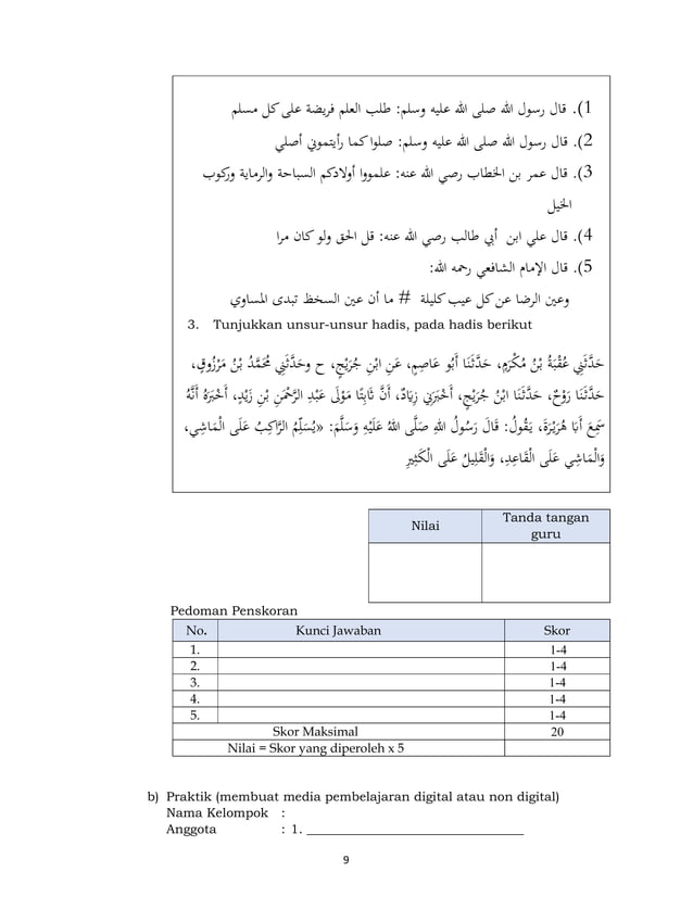 1 Modul Ajar Al Qur An Hadis Ma Kelas X Pdf