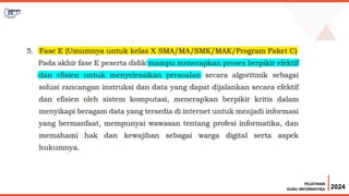 Mapel Informatika pada Kurikulum Merdeka | PPTX