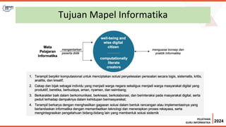 Mapel Informatika pada Kurikulum Merdeka | PPTX