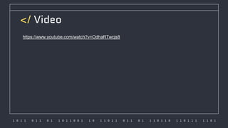 1 0 1 1 0 1 1 0 1 1 0 1 1 0 0 1 1 0 1 1 0 1 1 0 1 1 0 1 1 1 0 1 1 0 1 1 0 1 1 1 1 1 0 1
</ Video
https://www.youtube.com/watch?v=OdhaRTwcjs8
 