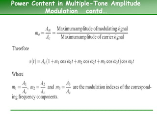 Tone Modulation Examples .Amplitude Modulation and Problems in AM | PPT