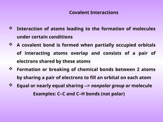 1. Non covalent interactions in living world.ppt