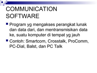Pengertian Aplikasi atau Perangkat Lunak | PPT