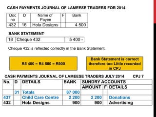 Rep Payee Bank Statement Example Bank 1.-BANK-RECON-very-good, for accoun.pptx