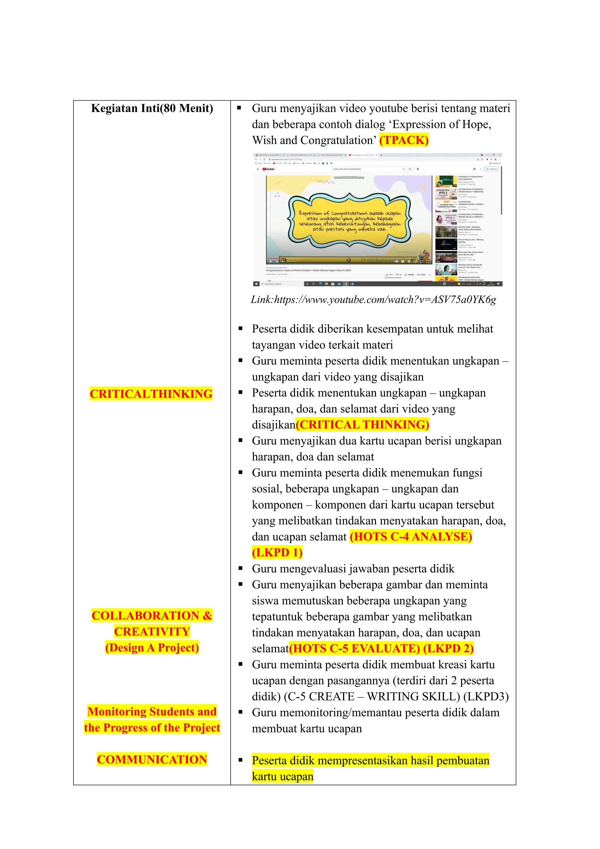 Modul Ajar Bahasa Inggris Kelas 9 Tentang Congratulation Hope And Wish