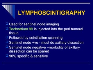 Sentinel Node Injection Wheel 1.ANATOMY OF THE BREAST AND LYMPH NODE STATIONS OF BREASTppt | PPT
