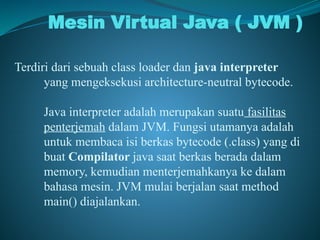 Pemrograman berorientasi objek dengan java | PPTX