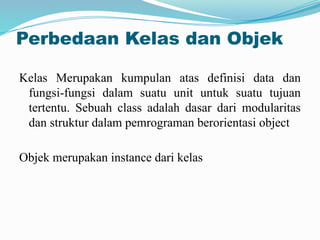 Pemrograman berorientasi objek dengan java | PPTX